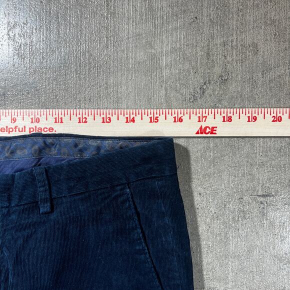 Ralph Lauren Navy Corduroy Pants 32x30 Straight Leg Classic Fit - Picture 6 of 7